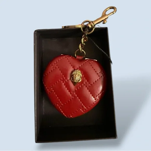 Kurt Geiger 🪢NIB Kensington Heart Mirror Keychain - Picture 6 of 6